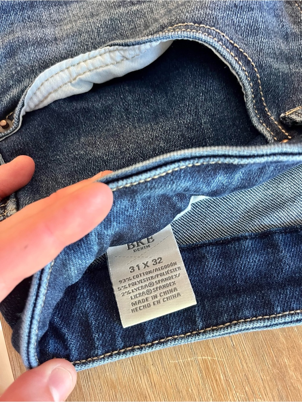 BKE Billie Trouser Jeans Women’s 31x32 Dark Wash High Rise Stretch - Picture 4 of 4